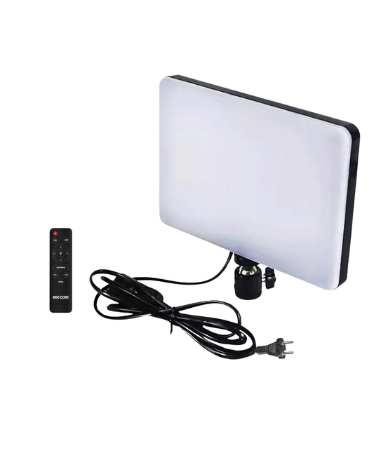 Bro Core MM-240 Camera Light 11-Inch LED Soft Panel | 3400 Lux Professional Video Light for YouTube, Photography, Live Streaming & Content Creation