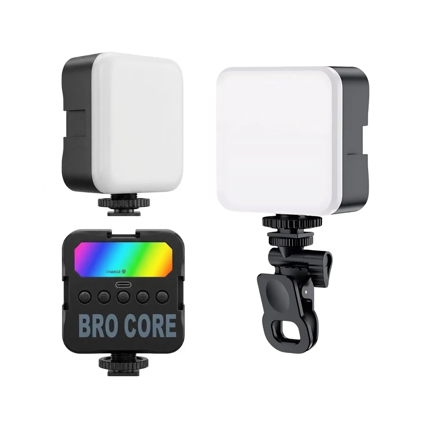 Bro Core RGB Mini LED Light portable rechargeable video light for photography and content creation