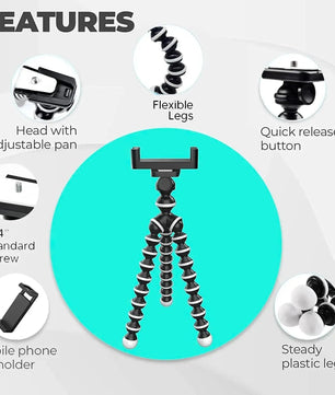 Portable gorilla tripod for reels, vlogging, and content creation