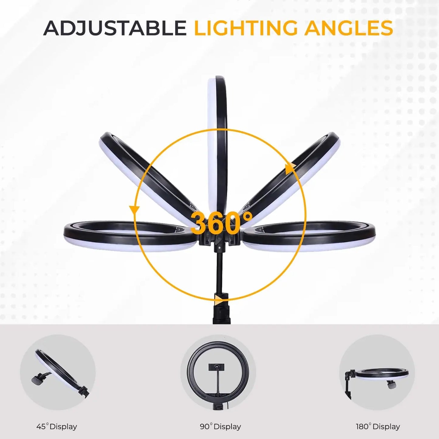 Portable Bro Core ring light without stand for content creation and mobile video shooting