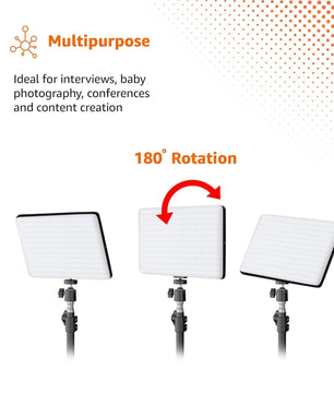Bro Core MM-240 LED Soft Panel Light with Wireless Remote Control for Photography, Videography and Content Creation