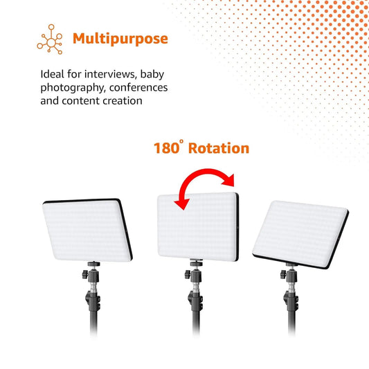 Bro Core MM-240 LED Soft Panel Light with Wireless Remote Control for Photography, Videography and Content Creation