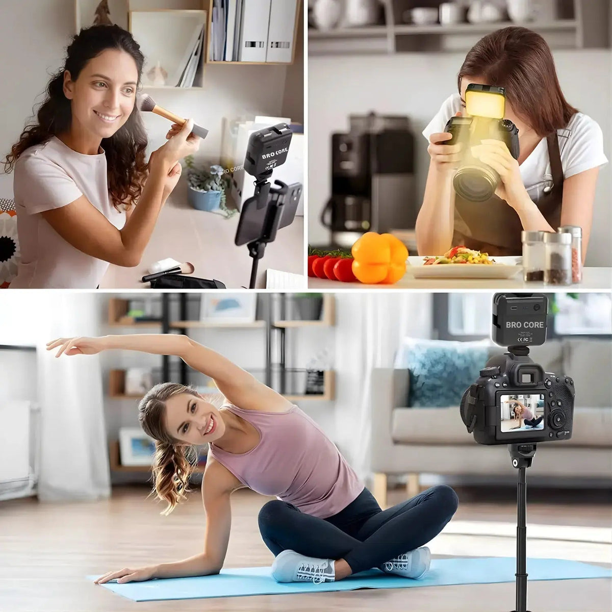 Bro Core RGB Mini LED Light portable rechargeable video light for content creation