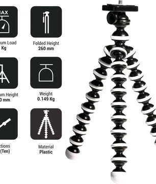 Bro Core gorilla tripod for mobile with bendable legs and strong grip