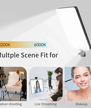 Bro Core MM-240 LED Video Light Kit with Adjustable Brightness and Color Temperature for YouTube Studio Setup