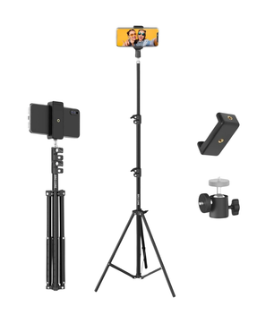 7 Feet Tripod Stand for Mobile & Camera with Holder | Adjustable Lightweight Professional Tripod for Video Recording & Photography