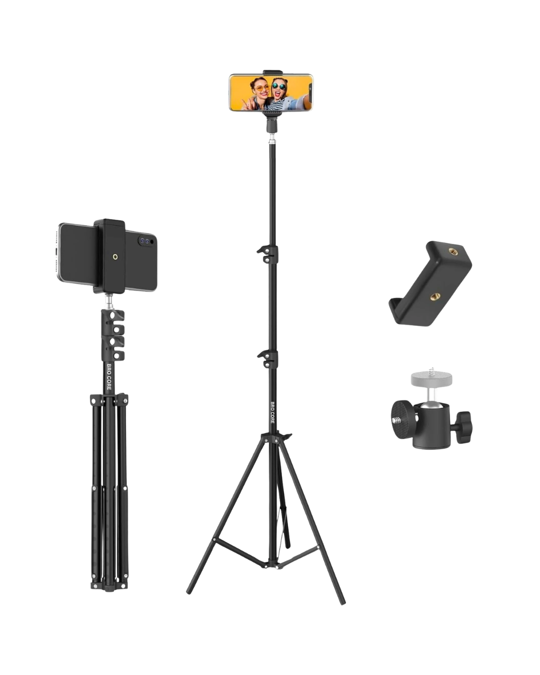 7 Feet Tripod Stand for Mobile & Camera with Holder | Adjustable Lightweight Professional Tripod for Video Recording & Photography