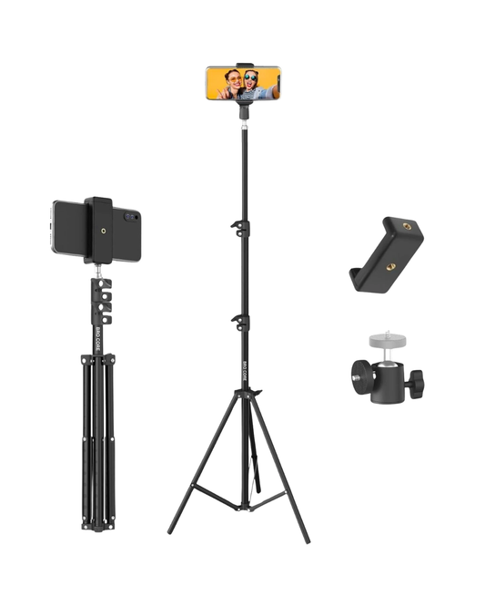 7 Feet Tripod Stand for Mobile & Camera with Holder | Adjustable Lightweight Professional Tripod for Video Recording & Photography